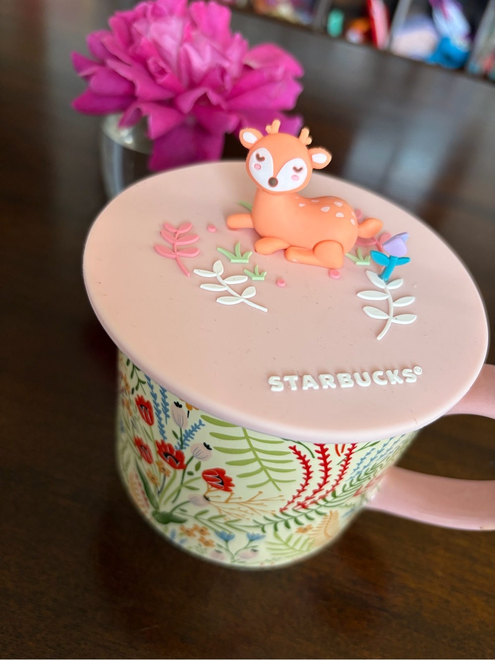 Starbucks Orange Deer Lid